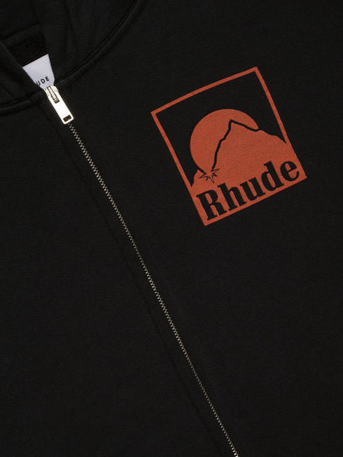 RHUDE Moonlight Badge Full-zip Hoodie Mens Apparel